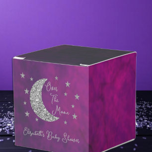 Über der Mond Babydusche Geschenkschachtel