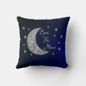 Über der Mond Babydusche Kissen (Rückseite)