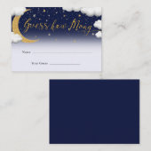 Über der Mond Babydusche schätzen, wie viele Begleitkarte (Vorne/Hinten)