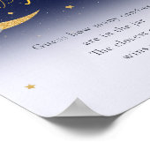 Über der Mond Babydusche schätzen, wie viele Zeich Poster (Ecke)