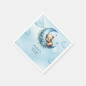 Über der Mond Babydusche Serviette (Ecke)