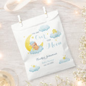 Über der Mond Bear Boy Babydusche Geschenktütchen (Ausgeschnitten)