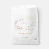 Über der Mond Girl Bärendusche Geschenktütchen (Vorderseite)