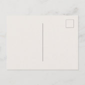 Über der Mond Teddy Bär Neutral Boho Babydusche Postkarte (Rückseite)