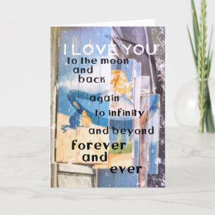 ÜBER DER MONDGrußkarte Dankeskarte