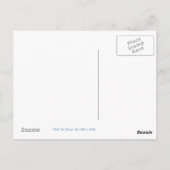 Über der Mondpostkarte Postkarte (Rückseite)