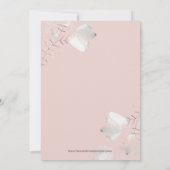 Über der Moon Boho Girl Babydusche Einladung (Rückseite)