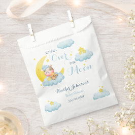 Über der Moon Boy Cow Babydusche Geschenktütchen