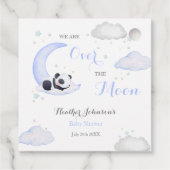 Über der Moon Boy Panda Bärendusche Geschenkanhänger (Rückseite)