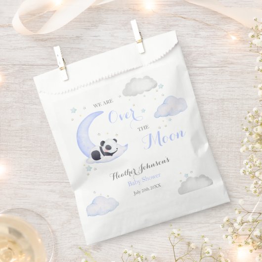 Über der Moon Boy Panda Bärendusche Geschenktütchen (Ausgeschnitten)