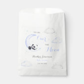 Über der Moon Boy Panda Bärendusche Geschenktütchen (Vorderseite)