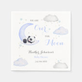 Über der Moon Boy Panda Bärendusche Serviette (Vorderseite)