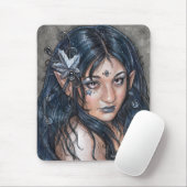 Über der Nacht sah ich Ihre Gesichts-Fee Mousepad (Mit Mouse)