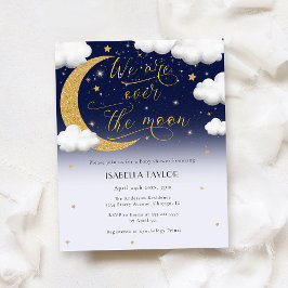 Über der neutralen Babydusche des Mondes