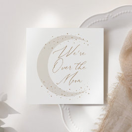 Über der neutralen Mond-Babydusche Serviette