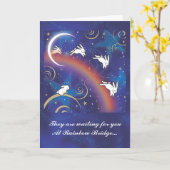 ÜBER DER RAINBOW-BRÜCKE KARTE (Gelbe Blume)