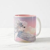 Über der Rainbow-Tasse Zweifarbige Tasse (VorderseiteRechts)