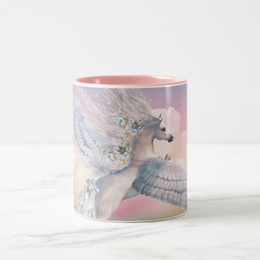 Über der Rainbow-Tasse Zweifarbige Tasse (Mittel)