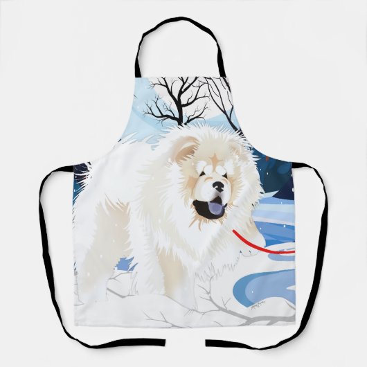 ÜBER DER Schürze DER Creme Chow (Vorderseite)