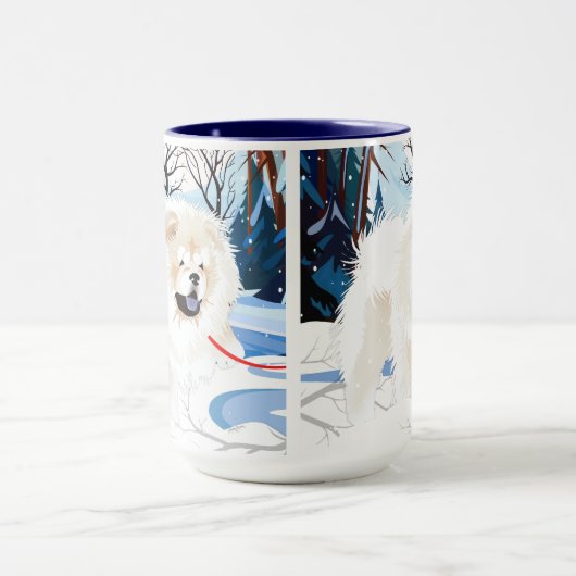 ÜBER DER Tasse DER Creme Chow (Zentrum)