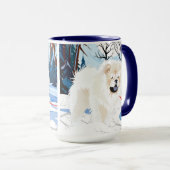 ÜBER DER Tasse DER Creme Chow (VorderseiteRechts)