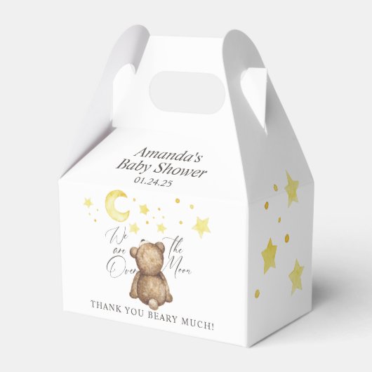 Über der Teddy-Bärendusche Geschenkschachtel (Rückseite)
