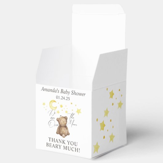 Über der Teddy-Bärendusche Geschenkschachtel (Geöffnet)