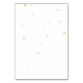 Über der Teddy-Bärendusche Tischnummer (Rückseite)