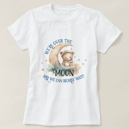 Über der Teddy Bärenjunge Dusche T-Shirt (Design vorne)