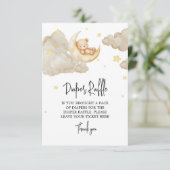 Über der Teddy-Bärentaucher-Kinderdusche Begleitkarte (Stehend Vorderseite)