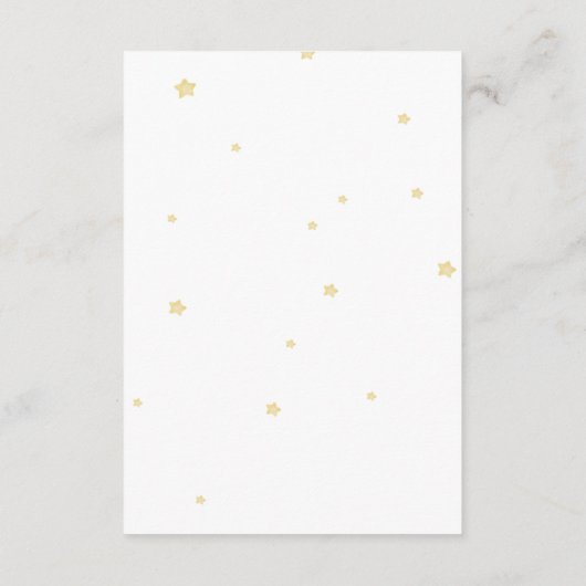 Über der Teddy-Bärentaucher-Kinderdusche Begleitkarte (Rückseite)