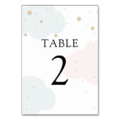 Über der Tischnummer des Mondes (Rückseite)