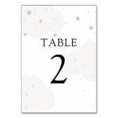 Über der Tischnummer des Mondes (Rückseite)