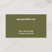 Über der Wiese Visitenkarte (Rückseite)