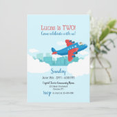 Über der Wolken-Einladung Einladung (Stehend Vorderseite)