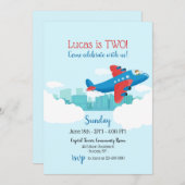 Über der Wolken-Einladung Einladung (Vorne/Hinten)