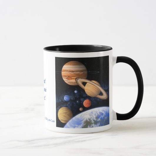 Über der Zuhause-Planeten-Tasse hinaus Tasse (Rechts)
