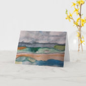 Über die Bay Grußkarte Karte (Gelbe Blume)