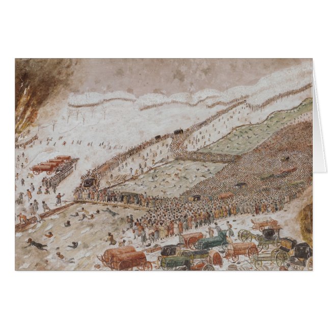 Über die Berezina, November 1812 (Vorderseite (Horizontal))