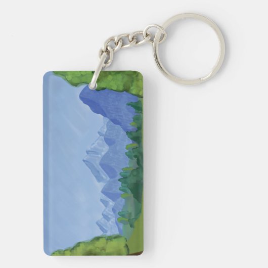 Über die Berge Schlüsselanhänger (Rückseite)