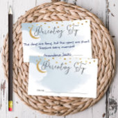 Über die Blue-Kinderkarte des Mondes Tipp Jar Begleitkarte