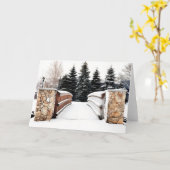 Über die Brücke Karte (Gelbe Blume)