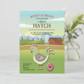Über die Einladung zum Hatch Baby Shower (Stehend Vorderseite)