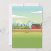 Über die Einladung zum Hatch Baby Shower (Rückseite)