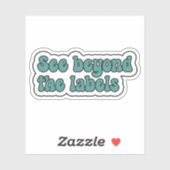 Über die Etiketten hinaus Aquamarine Neurovielfalt (Blatt)