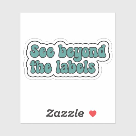 Über die Etiketten hinaus Aquamarine Neurovielfalt (Blatt)