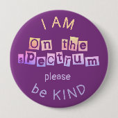 über die Frequenzknappheit und das Lila Bewusstsei Button (Vorderseite)