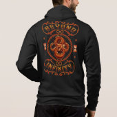 ÜBER DIE FRIEDENHEIT HINAUS HOODIE (Rückseite)