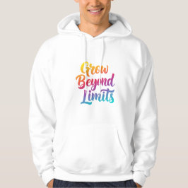 Über die Grenzen hinaus Motivierend Zitat Unisex F Hoodie