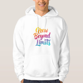 Über die Grenzen hinaus Motivierend Zitat Unisex F Hoodie